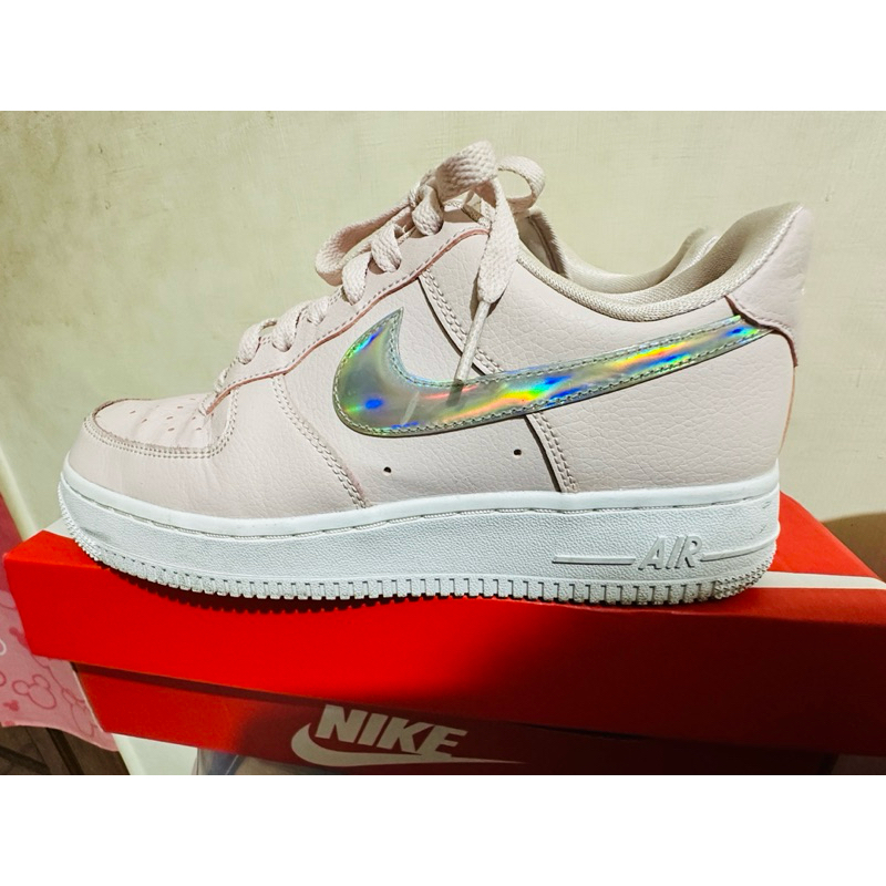 ［二手］NIKE AIR FORCE 1 限量粉色 炫彩