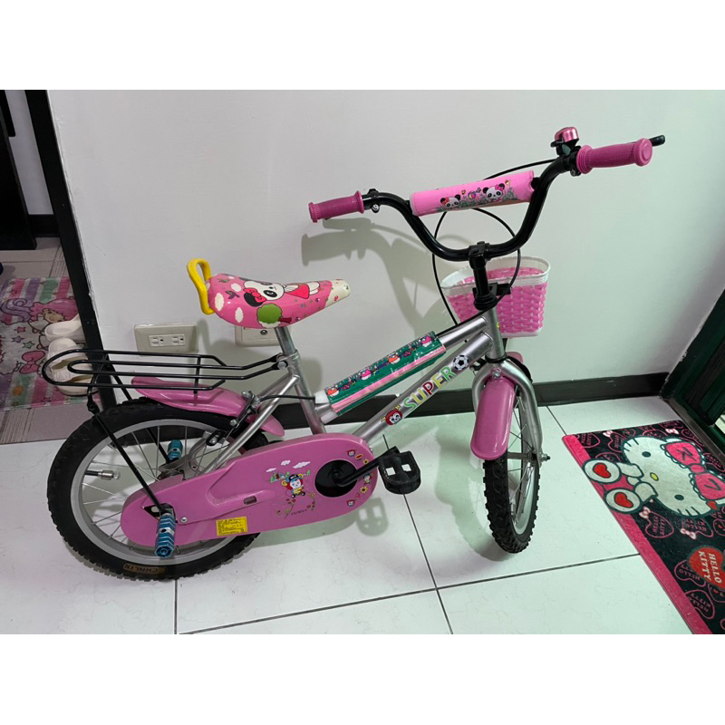 小公主粉紅色二手兒童腳踏車