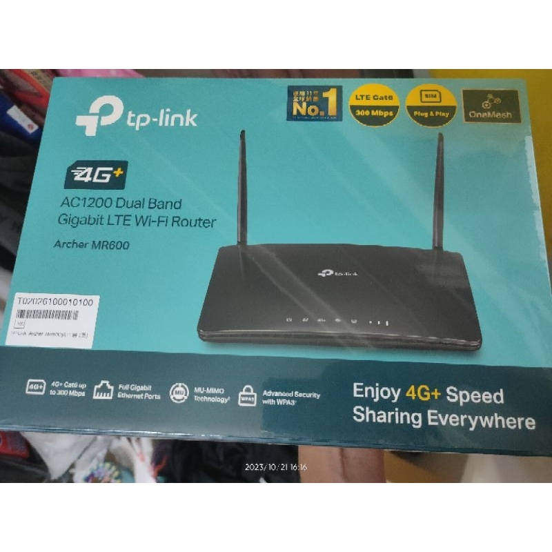 TP-Link Archer MR600 AC1200 無線雙頻4G  家用wifi路由器 分享器