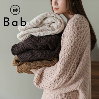 現貨🇯🇵Bab 冬季新款 簡約優雅 蜂窩狀設計針織毛衣 日系穿搭 冬天女裝