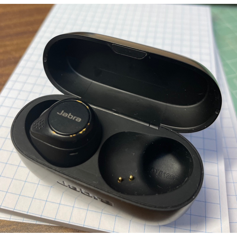 【Jabra】Elite 75t ANC降噪真無線藍牙耳機-鈦黑色, 左耳+充電盒