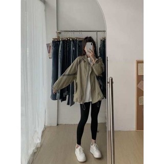 【Fee現貨2色】Y2K拼接撞色立領衝鋒風衣外套🌸風衣夾克 y2k 外套 衝鋒衣外套 衝鋒外套 風衣外套女生