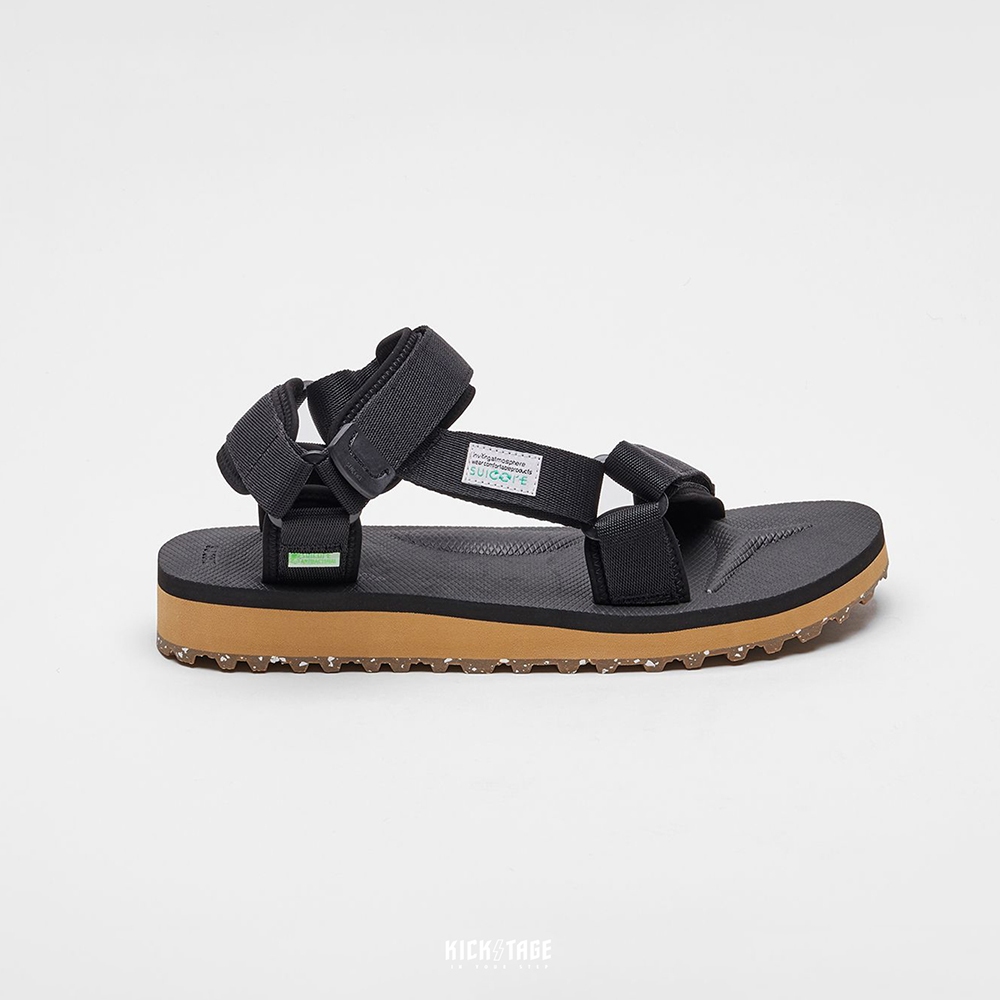 SUICOKE DEPA-2Cab-ECO-Black/brown 黑棕 魔鬼氈 涼鞋【SK230222CECBB】