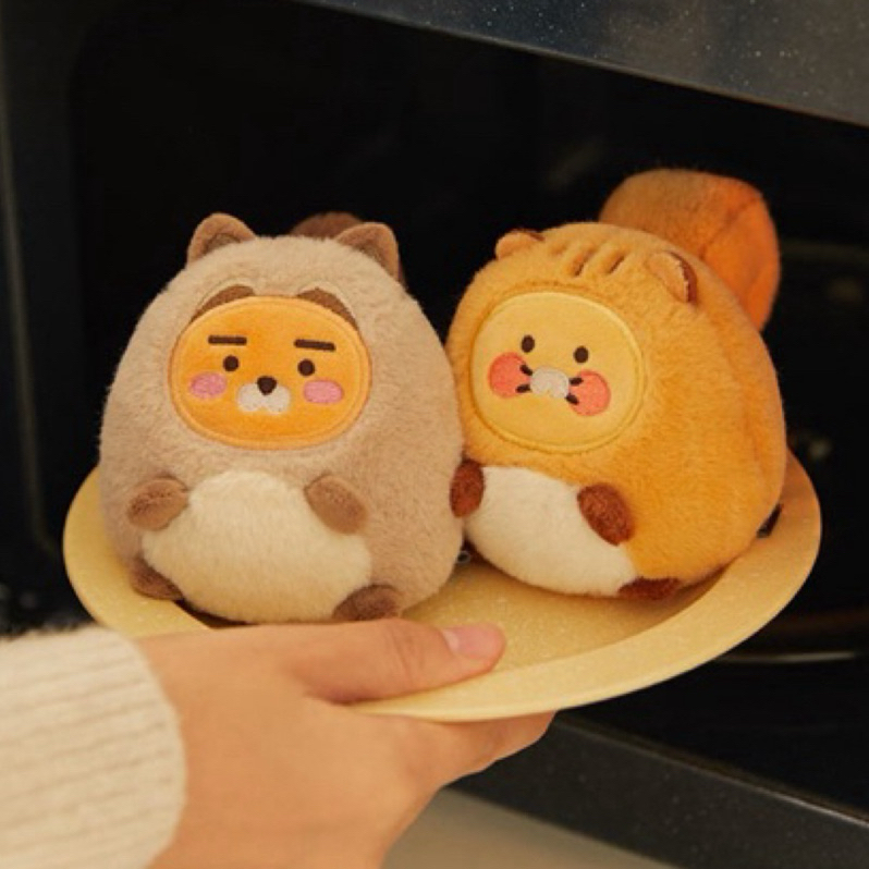 【橘胖】 現貨 韓國 KAKAO FRIENDS RYAN 暖手公仔 萊恩 春植 秋天 松鼠 微波 穀物 暖暖包 娃娃
