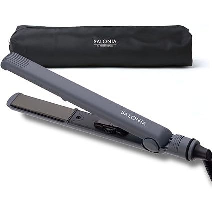 SALONIA直髮鐵灰24mm燙髮家電美容美容器護髮MAX230℃專業規格SL-004SGR