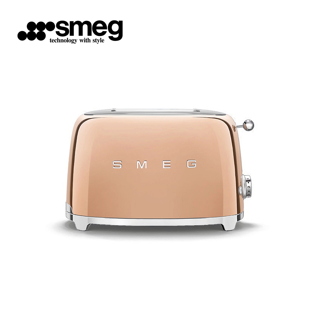 【SMEG】義大利2片式烤麵包機-玫瑰金