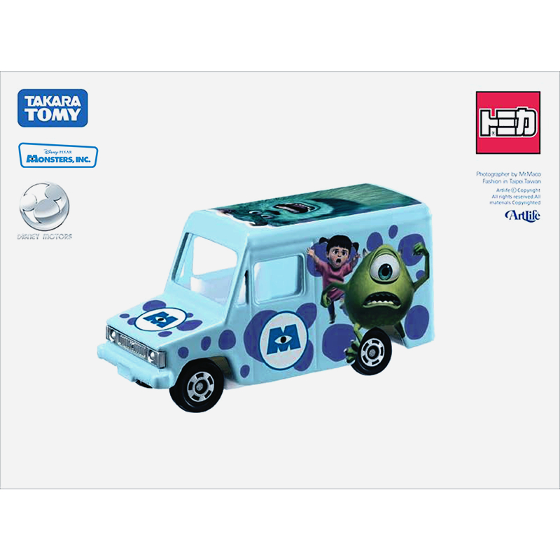 Artlife ㊁ TOMICA トミカ DISNEY いすゞハイパックバン D12 ミニカー 怪獸電力公司 毛怪