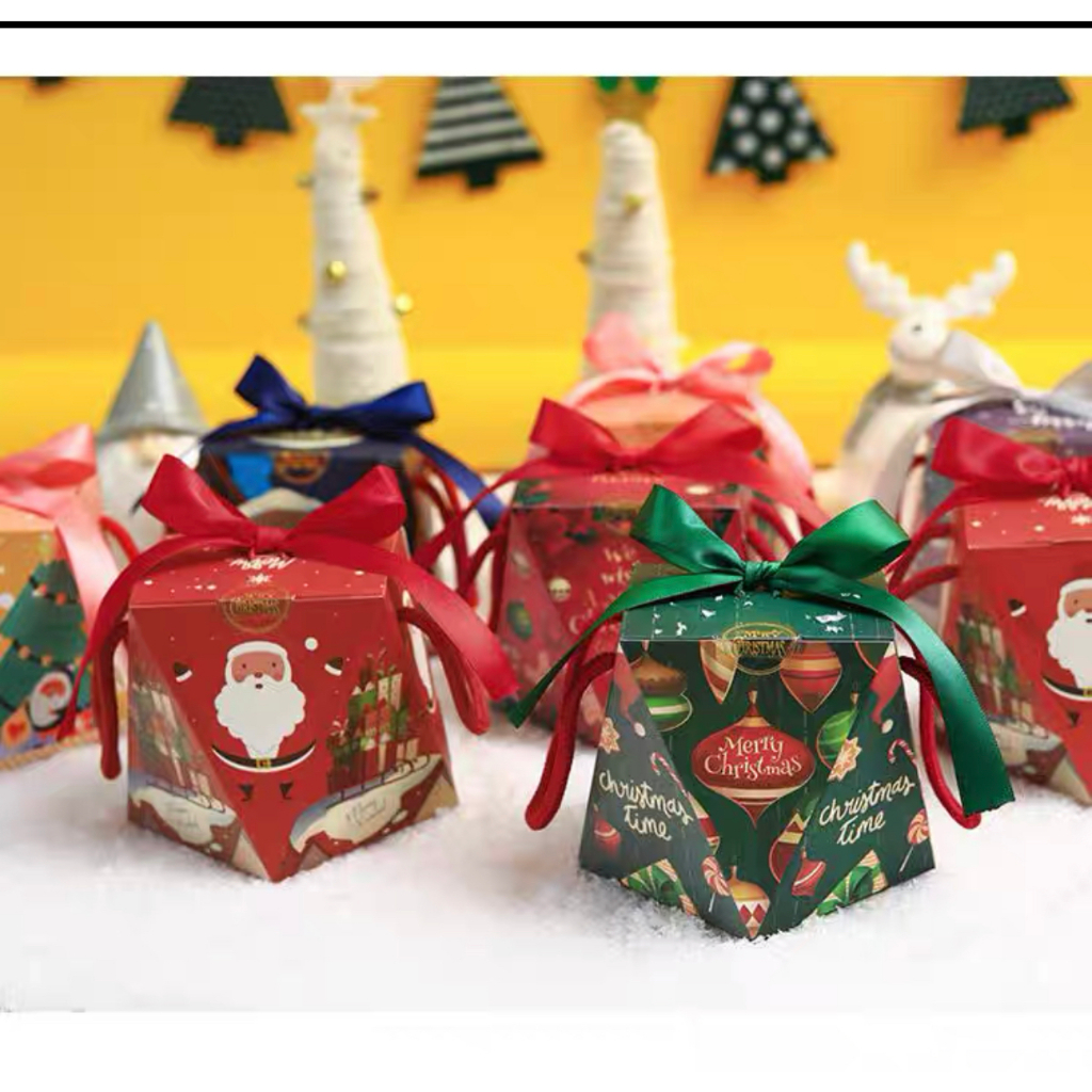 兔寶台灣現貨 聖誕節 鑽石款包裝盒 聖誕禮盒 聖誕禮品包裝盒 烘焙餅乾禮盒 聖誕節糖果盒 婚禮小物禮物盒送禮/禮物/聖誕