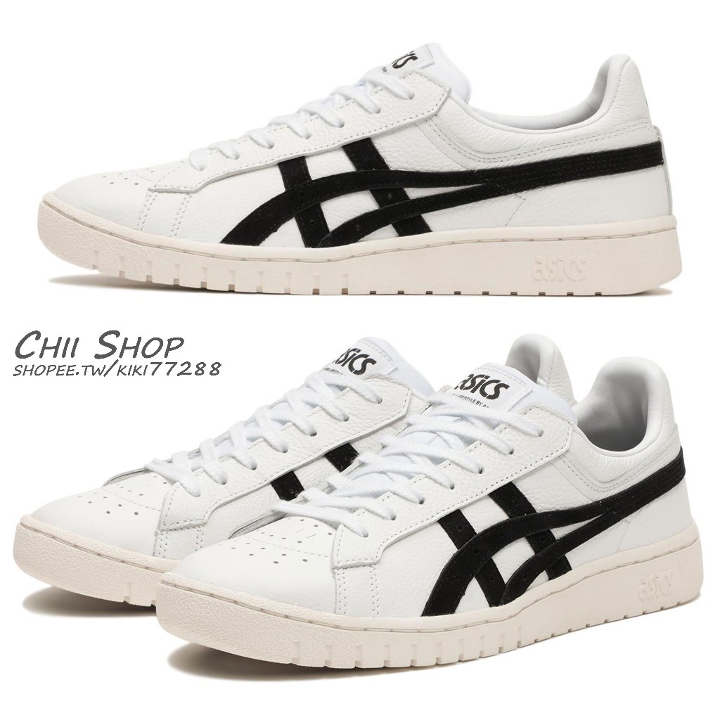 【CHII】日本 asics GEL-PTG 亞瑟士 皮革 經典小白鞋 白色x黑線