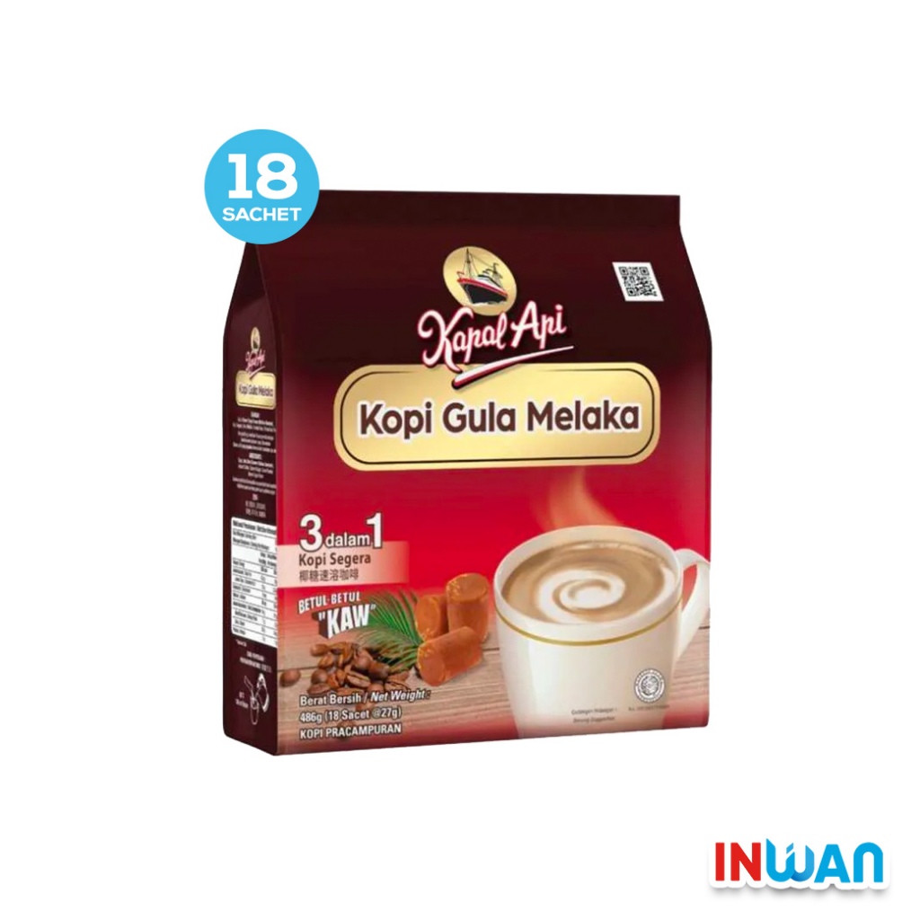 【 印灣 INWAN 】印尼咖啡 KAPAL API GULA MELAKA PALM SUGAR COFFEE 棕櫚糖