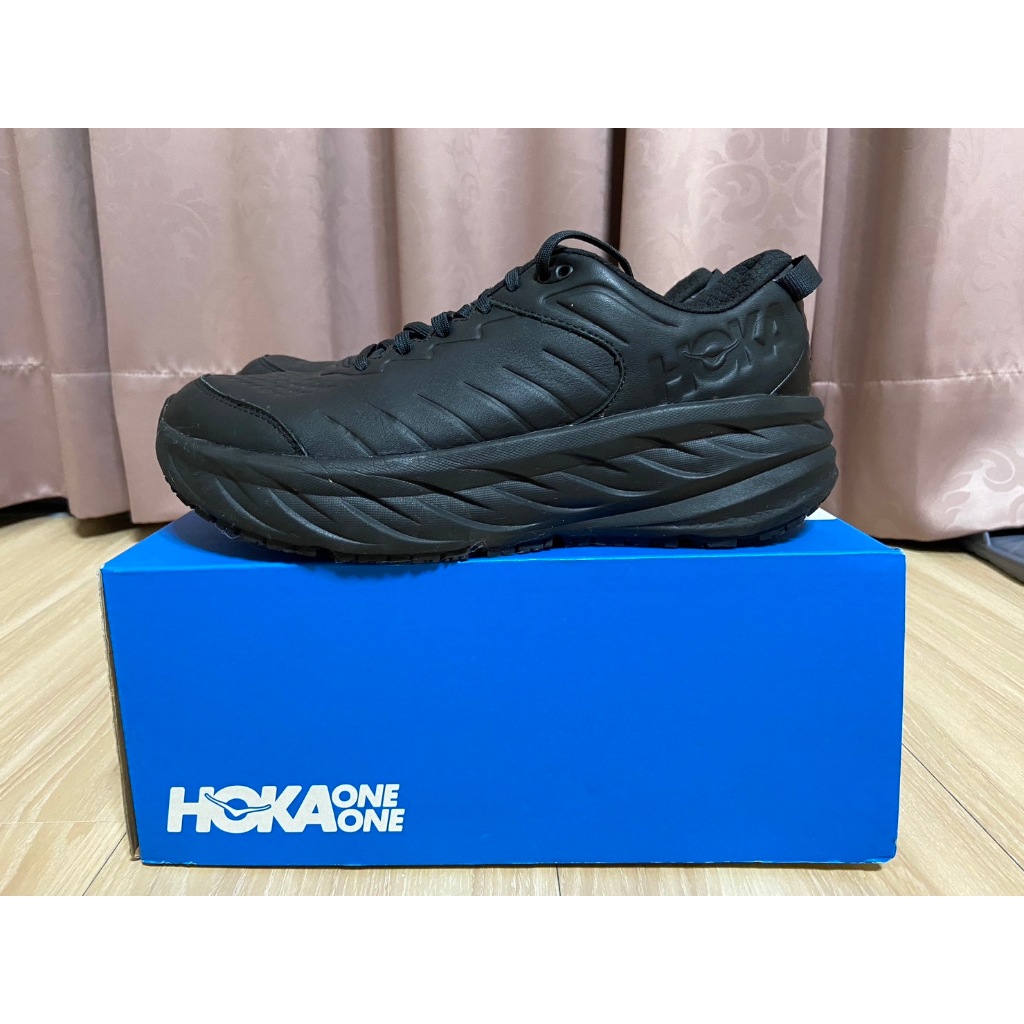 "我最便宜"真品 法國 HOKA ONE ONE BONDI SR 黑色 全黑 慢跑鞋 台灣公司貨