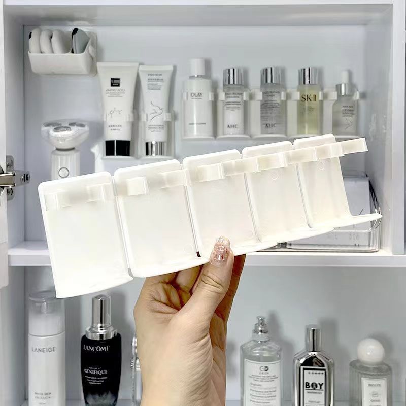 S(台灣出貨R15.)化妝品洗面奶置物架壁掛免打孔浴室鏡櫃護膚品整理手霜墻上收納架子