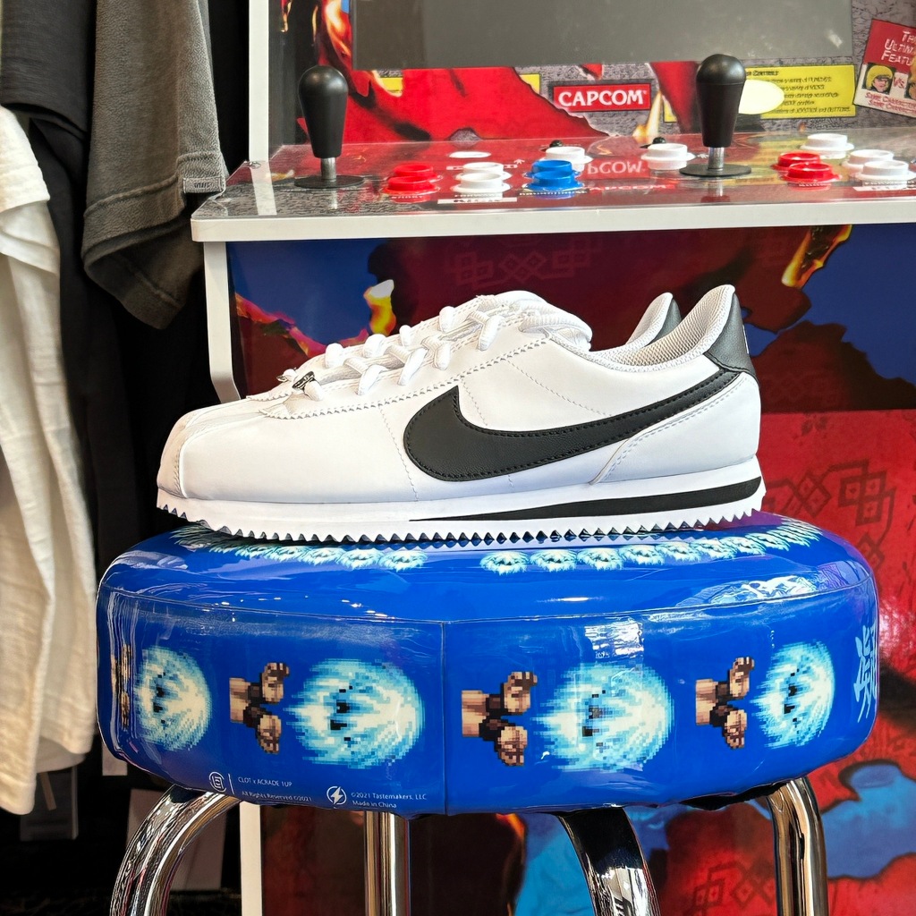 ★ASPER★ NIKE CORTEZ BG 鐵牌 阿甘鞋 黑白 運動鞋 大童鞋 904764-102