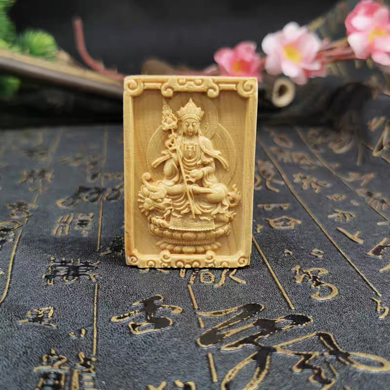 《泓潤》崖柏佛牌 地藏王菩薩 池府王爺 重油香味濃 461牌