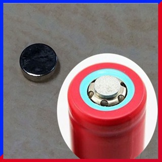 圓柱形鋰電池專用磁鐵 小磁鐵 18650/21700鋰電池平頭變尖頭(凸頭)正極強磁磁鐵 強力磁鐵