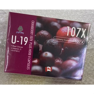 ⭐正品⭐ 加拿大進口 U-19 60粒 CRANBERRY 蔓越莓二代膠囊 107倍高濃縮 私密養護
