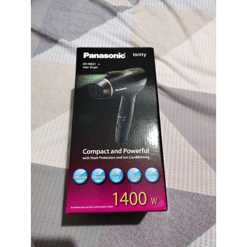 【Panasonic 國際牌】負離子速乾護髮折疊式吹風機 EH-NE21-k