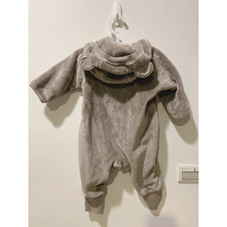 Muji/幼童/熊熊連身衣/無印良品/嬰兒保暖外套/70-80cm/熊熊連身衣/寶寶毛絨絨連身衣/近全新/快速出貨