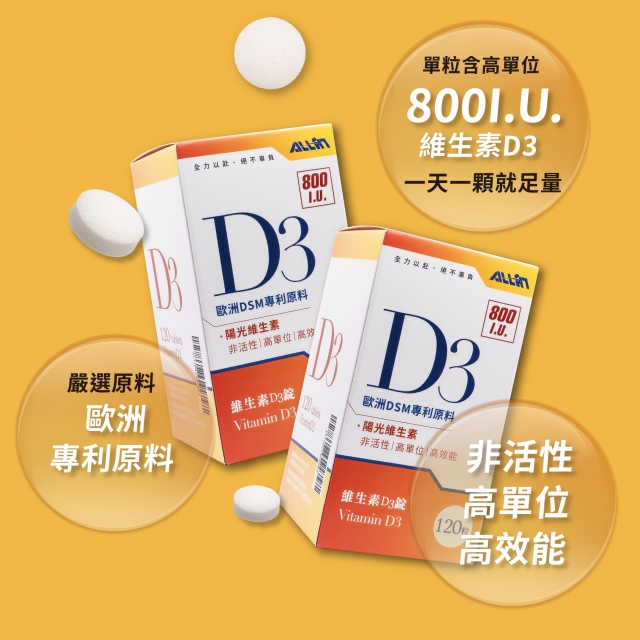 All in乳清｜保健品系列｜維生素D3錠