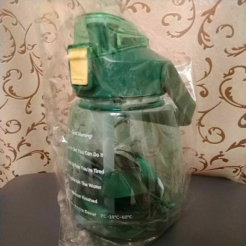 胖胖運動瓶 水壺 透明款(深綠色)1300ml 全新 史上最低價