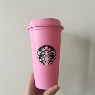 近新🌈STARBUCKS星巴克杯子 咖啡隨行杯 PP材質 環保 塑膠 水瓶水壺水杯 馬克杯 櫻花 杯子 收藏 473ml