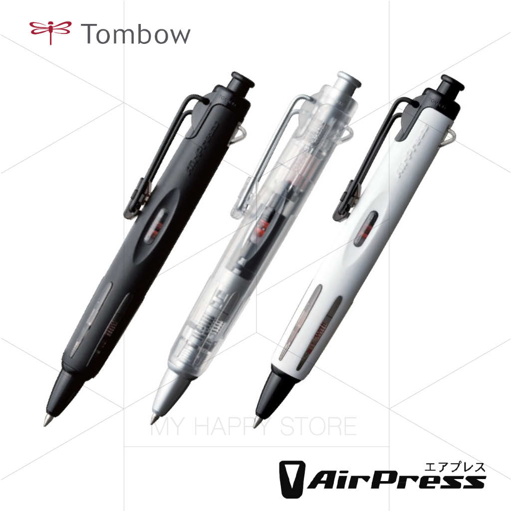 〔MHS〕Tombow AirPress 蜻蜓 氣壓筆 太空筆 加壓式原子筆（黑白）