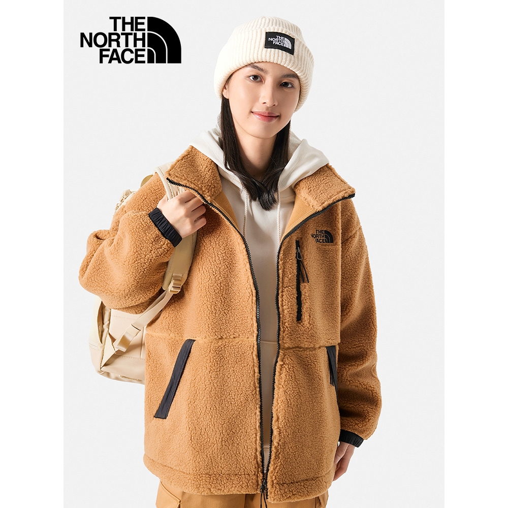 The North Face W X-FLEECE HIGH PILE JACKET - AP 女刷毛外套-卡其-NF0