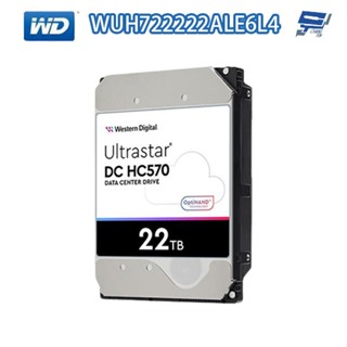 昌運監視器 WD Ultrastar DC HC570 22TB 企業級硬碟(WUH722222ALE6L4) 新款出貨