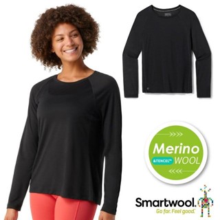 【美國 SmartWool】送》女 防曬除臭 囻領長袖美麗諾羊毛排汗衣 登山T恤 SW016599