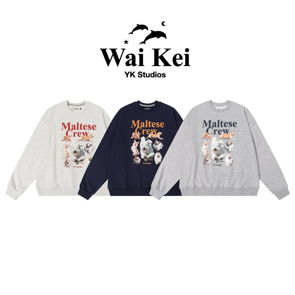 韓國 Waikei YK Studios Maltese Archive狗狗集合 大學T