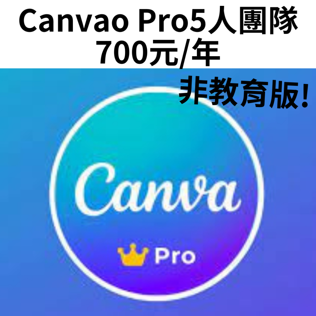 Canva Pro 5人團隊版