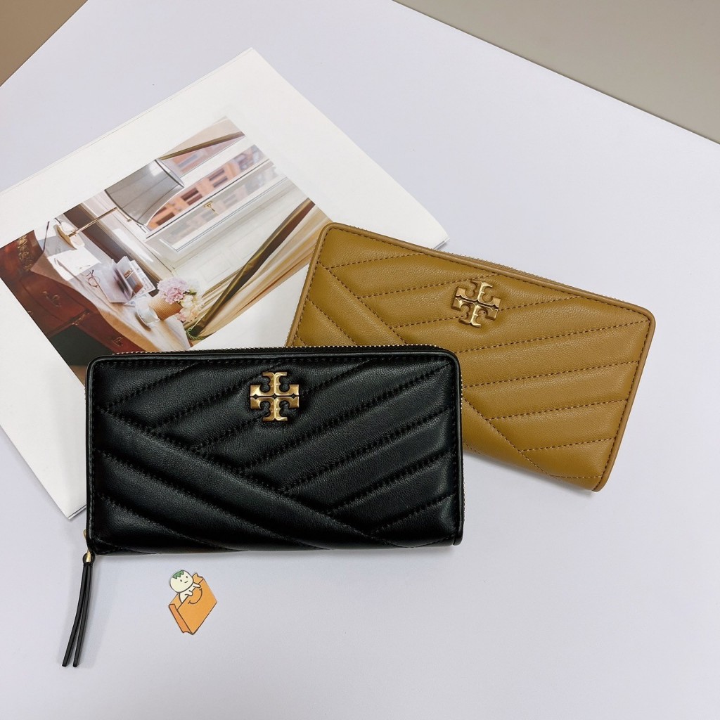 【現貨】TB KIRA CHEVRON 長夾 女生皮夾 山型紋 山形紋 女夾 tory burch