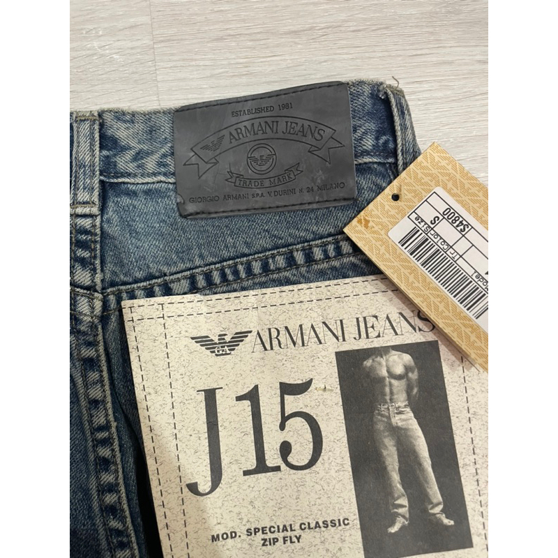 全新 armani jeans 高腰直筒褲s