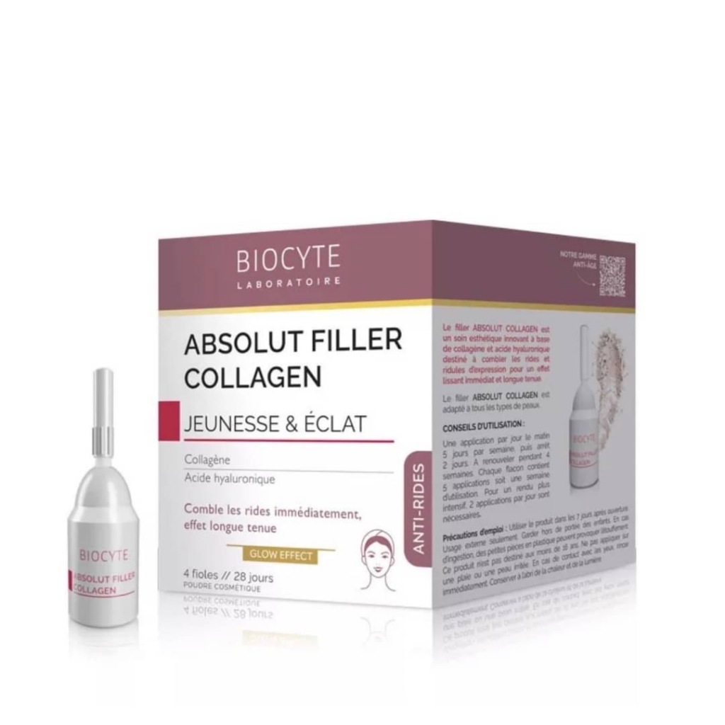 巴黎直購100%正品 BIOCYTE ABSOLUT FILLER 原蛋白 粉 護膚 皺紋系列 精華液 4瓶入 可用4週