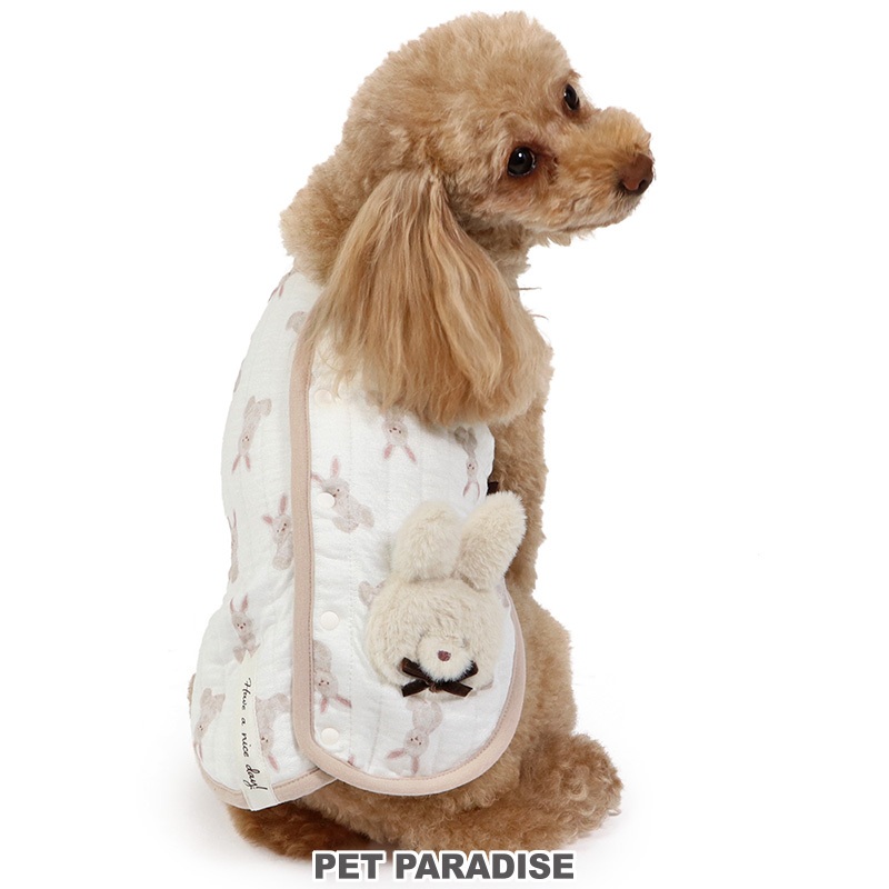 【PET PARADISE】兔兔柔軟紗布背開式背心(4S)｜PP 2023新款 寵物精品