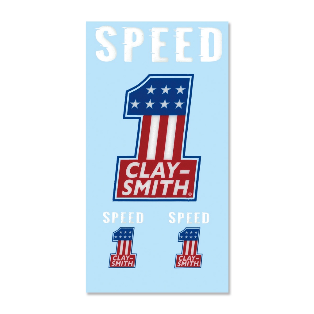Clay Smith  No. 1 彩色 貼紙 (透明底)[CSYC3947]
