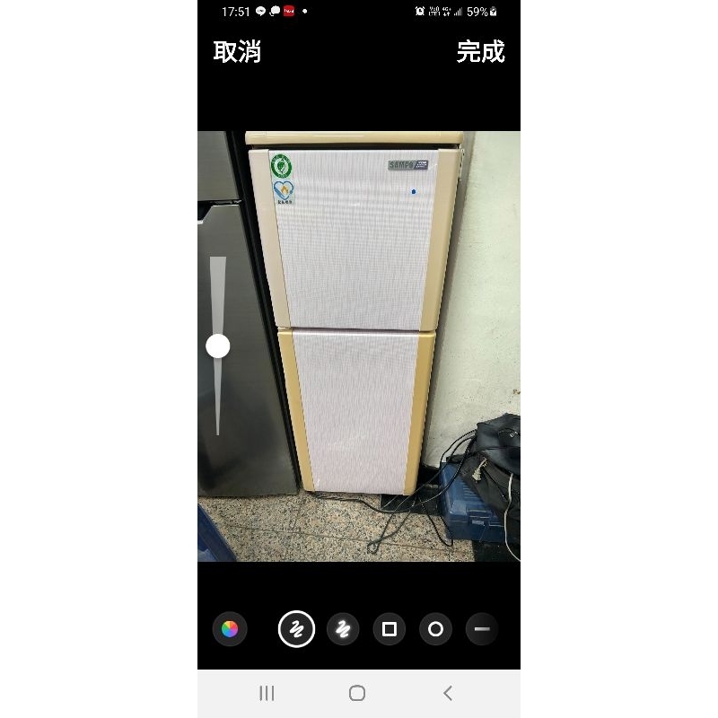 一級省電～二手中古聲寶140公升雙門冰箱，型號SR-L14Q，保固3個月，大戶藥師二手中古家電