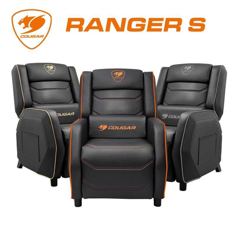 Cougar 美洲獅 二代Ranger 電競沙發椅 電競椅 個人沙發 電腦椅子 /腰枕設計/透氣PVC/格紋設計/椅背