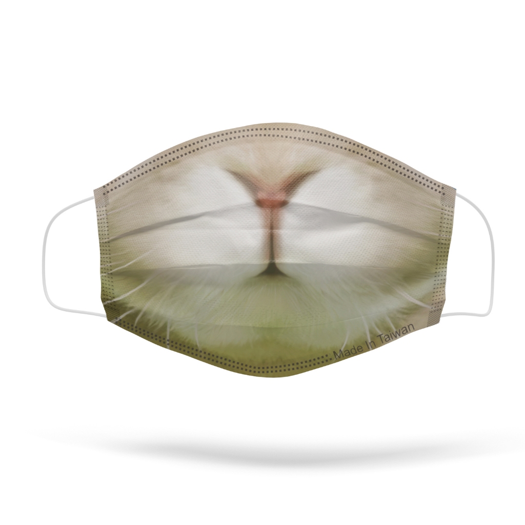 【  奶油兔造型|醫療口罩★】#MIT  #奶油兔造型口罩 醫療印花口罩 10入/包 #成人口罩 #單片衛生包