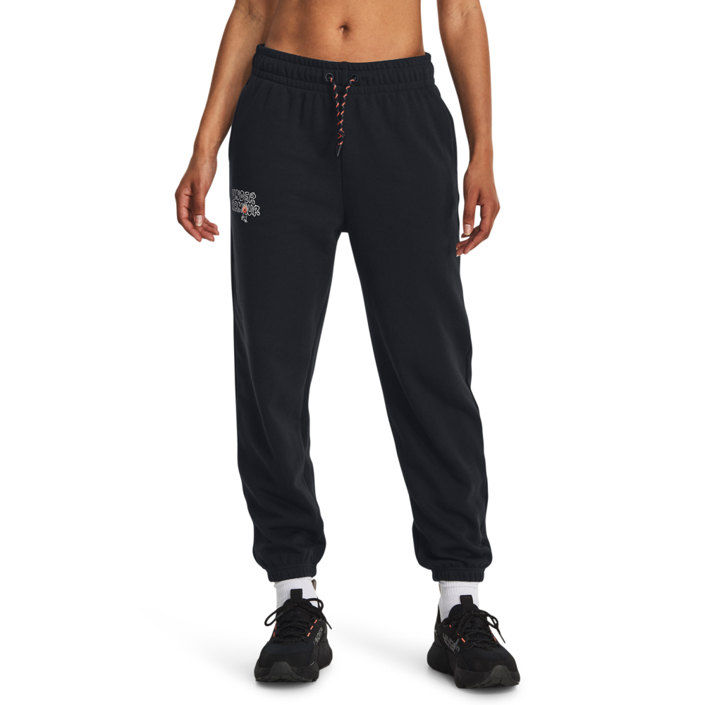 【UNDER ARMOUR】女 HWT Terry Jogger Rose長褲 1379831-001