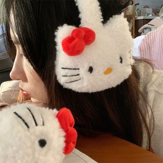 ANNAS 凱蒂貓耳罩 Hello Kitty 毛毛耳罩 造型 聖誕節 跨年 可愛 毛帽 帽子 羊羔毛