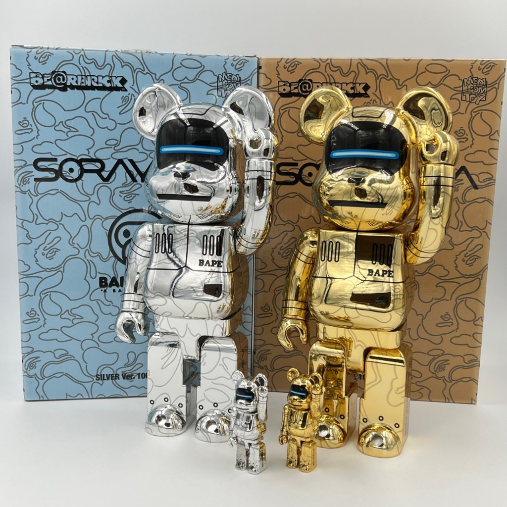 Be@rbrick BEARBRICK SORAYAMA BAPE BABY MILO 空山基 400% 100%