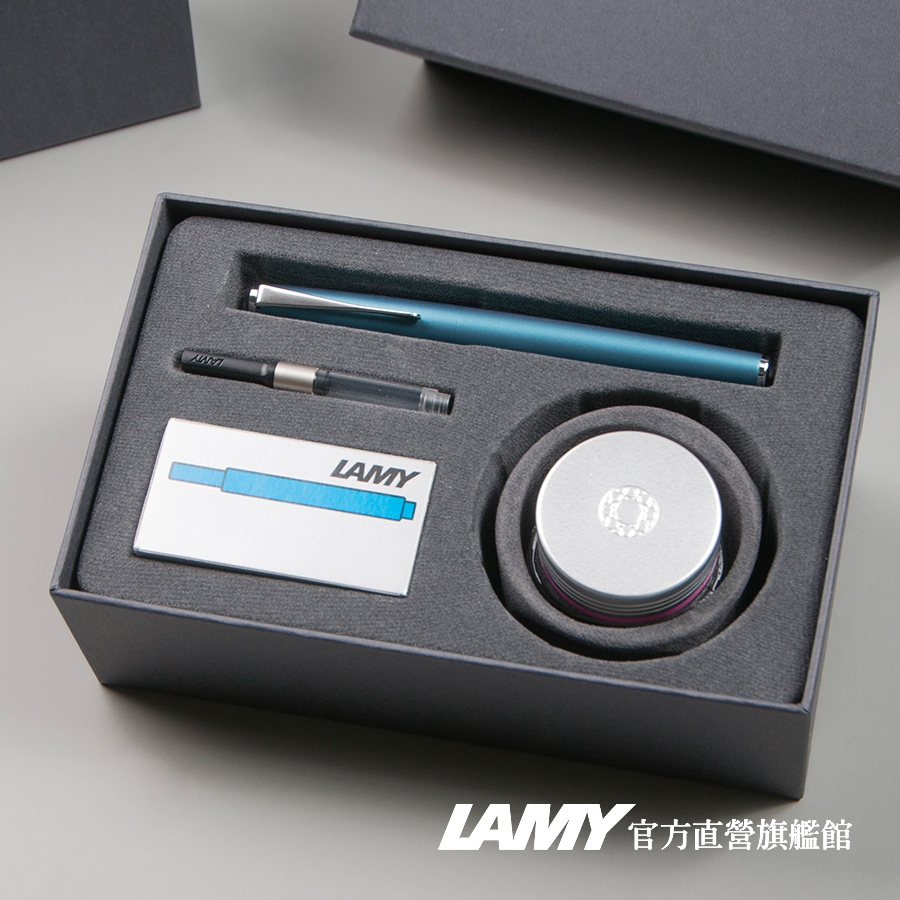 LAMY  鋼筆 /  Studio系列 T53  30ML 水晶墨水禮盒限量 - 寶石藍 - 官方直營旗艦館