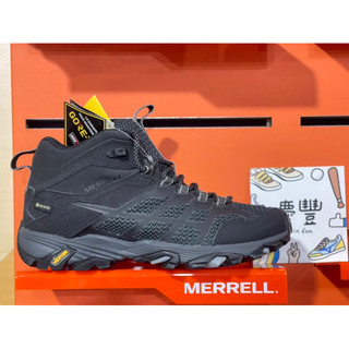 大灌體育👟 MERRELL 女登山鞋 健行 黃金大底 中筒 MOAB FST 2 MID GTX J599534