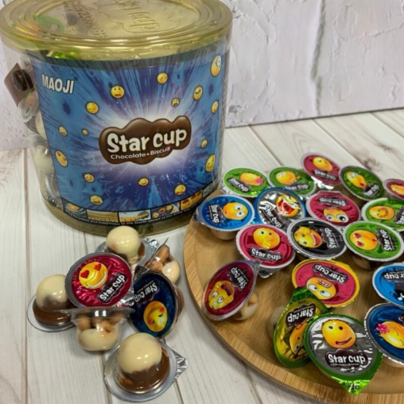 "現貨"來一杯可可餅乾 一個6克 懷刻零食 馬來西亞 巧克力杯 Star cup