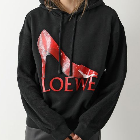 Loewe 女款高跟鞋圖騰連帽衛衣 XS/S/M