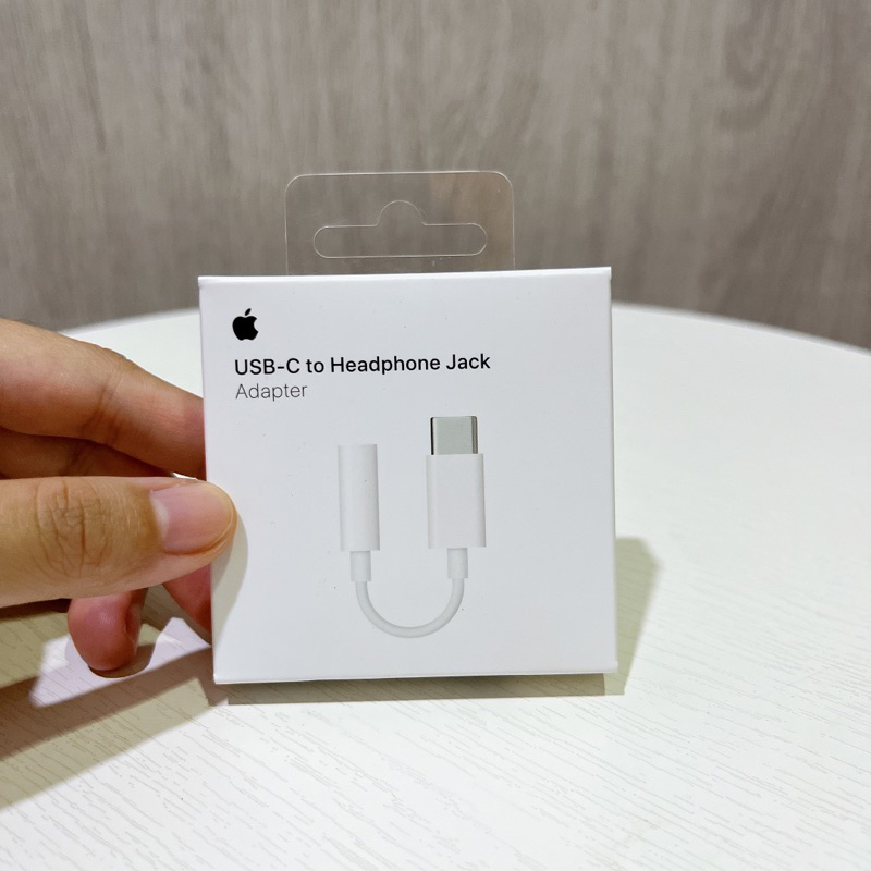 [全新未拆］USB-C對3.5公釐耳機插孔轉接器 Apple原廠 TypeC轉接器 iPhone轉接器 音源線轉接器