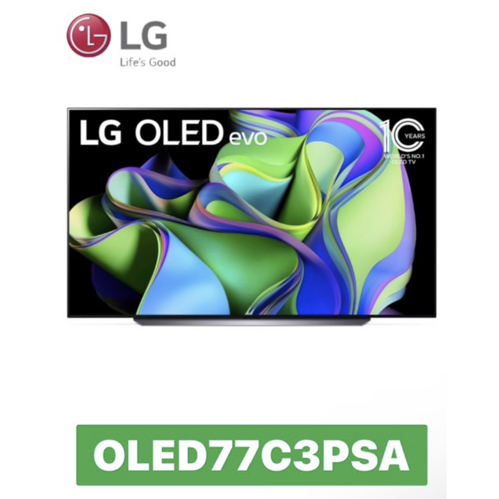 雙11下殺【LG 樂金】77吋 OLED evo C3極緻系列 4K AI 物聯網智慧電視 / OLED77C3PSA