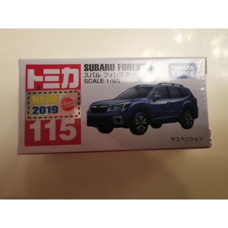 tomica 115 Subaru forester ～全新品，日版，新車貼，附膠盒