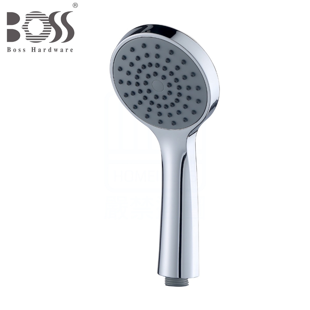《BOSS》D-533 大流量單段蓮蓬頭 低水壓環境適用 防垢出水軟膠粒子 輕鬆清除水垢